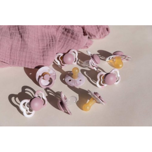 Пустушка Bibs De Lux Silicone Onesize Tie Dye Heather White — 9447
