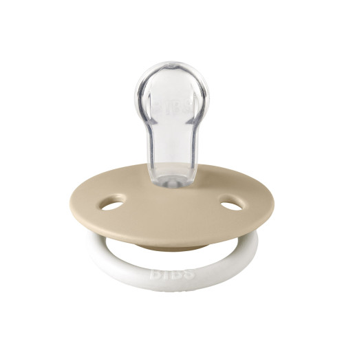 Пустушка Bibs De Lux Silicone Onesize Vanilla GLOW — 9445