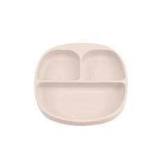 Детская тарелка Bibs Almond с секциями силиконовая