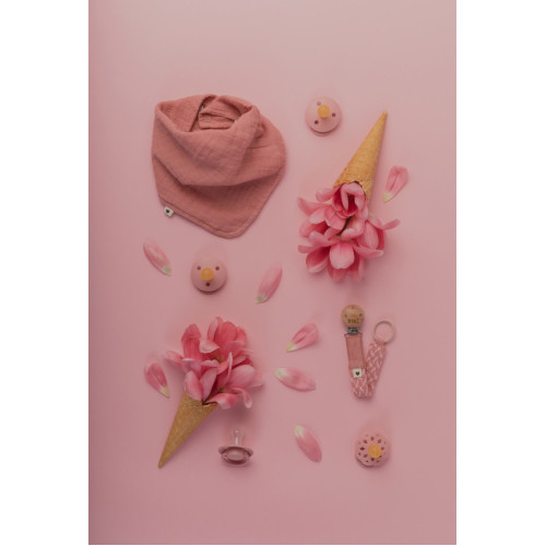 Пустушка Bibs Pacifier Colour Latex Size 1 Anatomical Dusty Pink — 25330