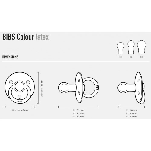 Пустушка Bibs Colour Latex Size 2 Cloud Glow — 25288
