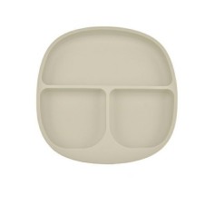 Детская тарелка Bibs Vanilla с секциями силиконовая