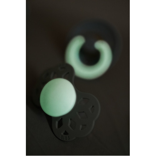 Пустушка Bibs Infinity Silicone Symmetrical Size 1 Vanilla GLOW — 9471