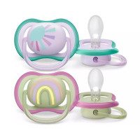 Пустышка Philips Avent Ultra Air, 0–6 мес., 2 шт. (SCF085/59)