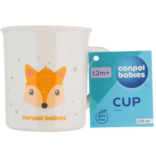 Кружка Canpol babies Cute Animals 170 мл помаранчева (4/413_ora) — 9196