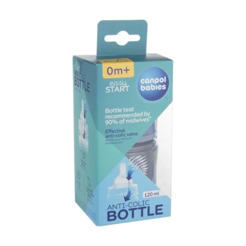 Пляшечка для годування антиколікова Canpol Babies EasyStart Gold 120 мл (35/239_blu) Пляшечка для годування антиколікова Canpol Babies EasyStart Gold 120 мл (35/239_blu)