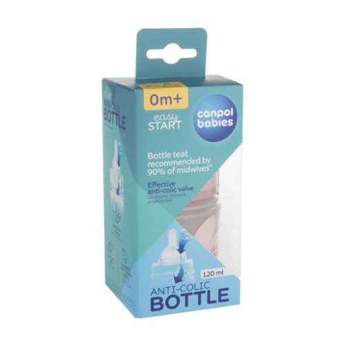 Пляшечка для годування антиколікова Canpol Babies EasyStart Gold 120 мл (35/239_pin)