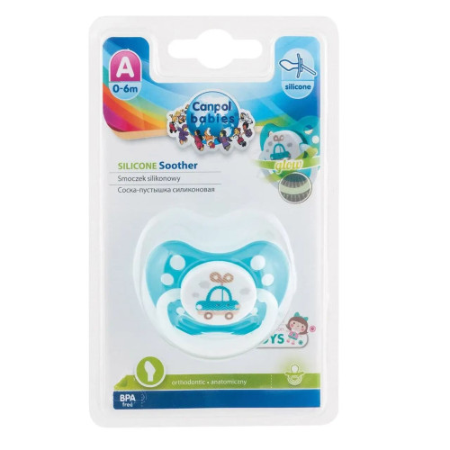 Пустушка Canpol babies Toys, анатомічна, 0-6 міс., 1 шт. (23/256) — 10142