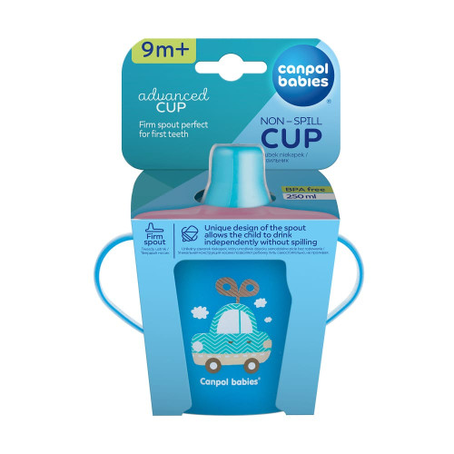 Чашка-непроливайка Canpol babies Toys, 250 мл, синій (31/200_blu) — 10809
