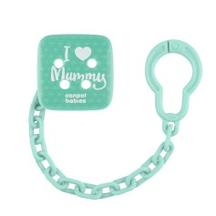 Цепочка к пустышке Canpol babies I love Mummy (2/434_gre)