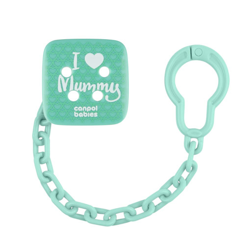 Ланцюжок до пустушки Canpol babies I love Mummy (2/434_gre)