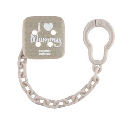 Ланцюжок до пустушки Canpol babies I love Mummy (2/434_grey)