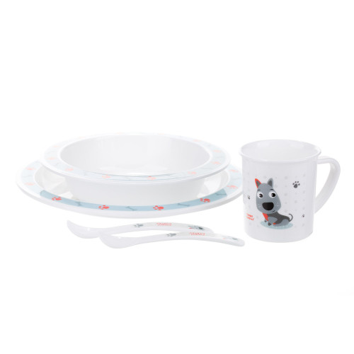 Набір посуду Canpol babies Cute Animals Собачка, 5 шт. (4/401_blu) — 10983