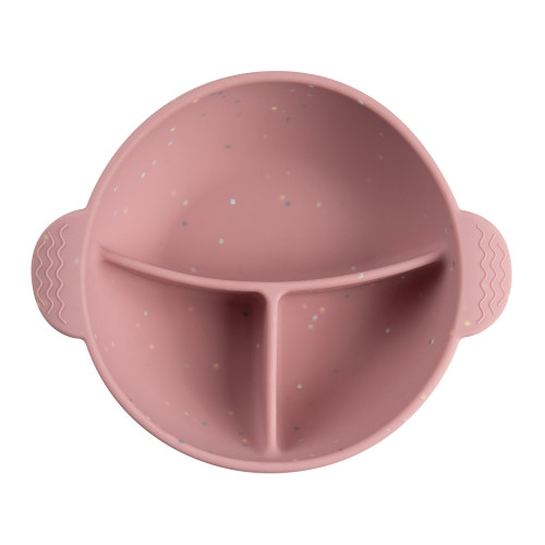 Мисочка силіконова на присосці Canpol babies з секціями DOTS, 6+ міс. (51/403_pin) — 11028