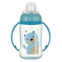 Поильник тренировочный Canpol babies Cute Animals Мишка, 320 мл, бирюзовый (56/512_tur)