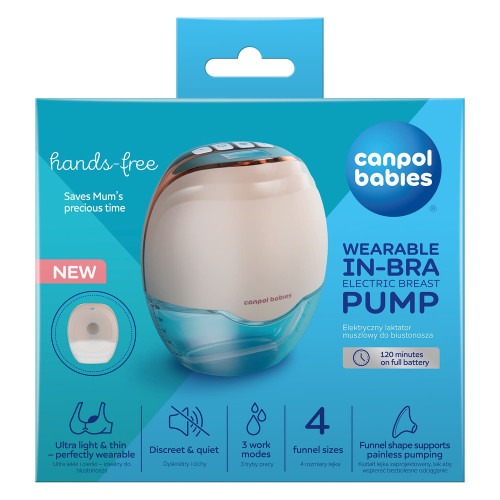 Молокоотсос электрический беспроводной Canpol babies Hands-Free (20/100) — 10614