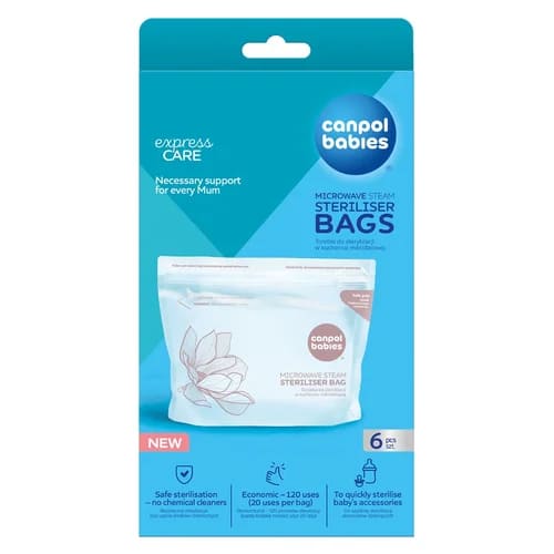 Пакеты для стерилизации в микроволновой печи Canpol babies 6 шт. (70/002)