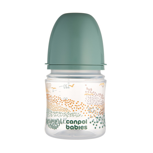 Пляшечка для годування Canpol Babies EasyStart Mountains з широким отвором 120 мл (35/242_gre)