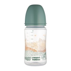Пляшечка для годування Canpol Babies EasyStart Mountains з широким отвором 240 мл (35/243_gre)