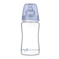 Пляшечка для годування скляна Lovi Diamond Glass Baby Shower boy, 250 мл (74/204boy)