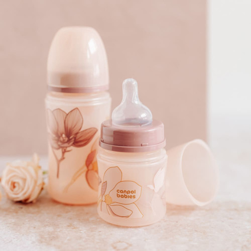 Пляшечка для годування Canpol Babies EasyStart Gold з широким отвором, 240 мл (35/240_pin) — 10883