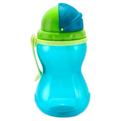 Поильник спортивный с трубочкой Canpol babies, 370 мл, голубой (56/113_blu)