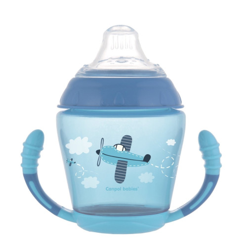 Кружка-непроливайка Canpol babies Toys з силіконовим носиком, 230 мл (56/502_blu)