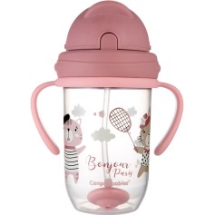 Кружка непроливайка Canpol babies Bonjour Paris, 270 мл, красный (56/607_red)
