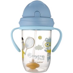 Кружка непроливайка Canpol babies Bonjour Paris, 270 мл, синий (56/607_blu)