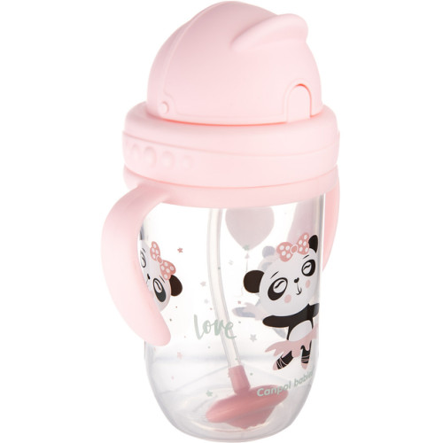 Кружка непроливайка Canpol babies Exotic Animals, 270 мл, рожевий (56/606_pin) — 18710