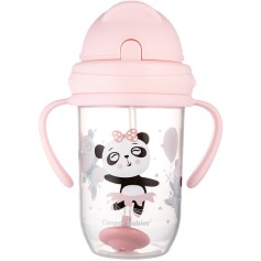 Кружка непроливайка Canpol babies Exotic Animals, 270 мл, розовый (56/606_pin)