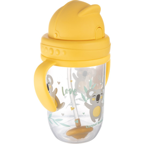Кружка непроливайка Canpol babies Exotic Animals, 270 мл, жовтий (56/606_yel) — 18711