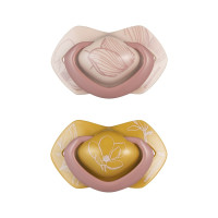 Пустышка симметричная Canpol babies Gold 6-18 мес., 2 шт. (22/665_pin)