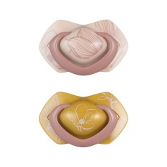 Пустушка симетрична Canpol babies Gold 0-6 міс., 2 шт. (22/664_pin)