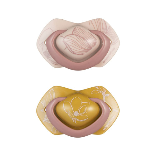 Пустушка симетрична Canpol babies Gold 6-18 міс., 2 шт. (22/665_pin)
