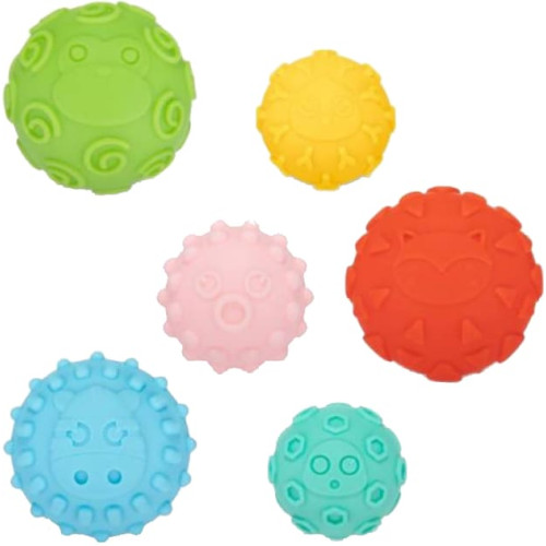 М'які сенсорні м'ячики Canpol Babies, 6 шт (79/402)