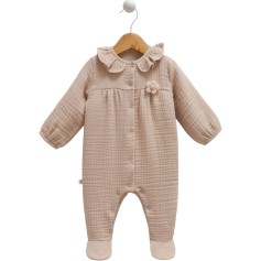 Дитячий комбінезон Caramell коричневий, серія Cotton Jasmine (TK1137)