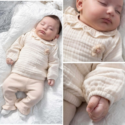 Детский комплект Caramell бежевый, серия Cotton Jasmine (TKK1140) — 12366 Детский комплект Caramell бежевый, серия Cotton Jasmine (TKK1140) — 12366