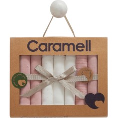 Набор детских платков Caramell 7 шт, серия Basic, розовый (MND1336)