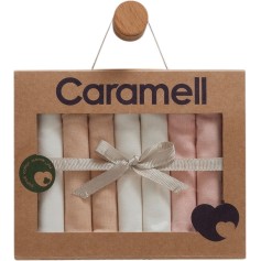Набор детских платков Caramell 7 шт, серия Uni style, молочный (MND1831)