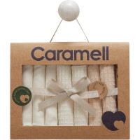 Набор детских платков Caramell 7 шт, серия Soft colour, молочный (MND1597)
