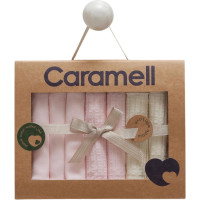 Набор детских платков Caramell 7 шт, серия Soft colour, розовый (MND1597)