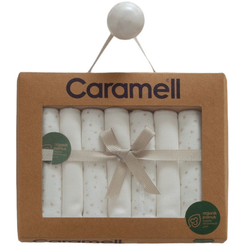 Набір дитячих хустинок Caramell 7 шт, серія Basic, молочний (MND2064)