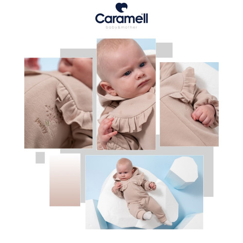 Дитячий комбінезон Caramell, коричневий (TK2130) — 21884 Дитячий комбінезон Caramell, коричневий (TK2130) — 21884