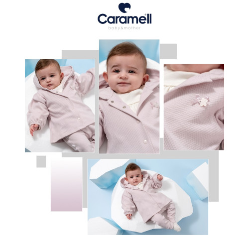 Детский комплект Caramell кофта + кофта + брюки, фиолетовый (TKK1999) — 21867 Детский комплект Caramell кофта + кофта + брюки, фиолетовый (TKK1999) — 21867