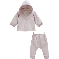 Детский комплект Caramell кофта + кофта + брюки, фиолетовый (TKK1999)