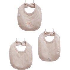 Комплект слюнявчиков Caramell 3 шт, серия Pretty baby, коричневый (ONK2137)
