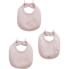 Комплект слюнявчиков Caramell 3 шт, серия Pretty baby, розовый (ONK2137)