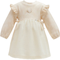 Детское платье Caramell серия Tiny lace, бежевое (ELB1889)