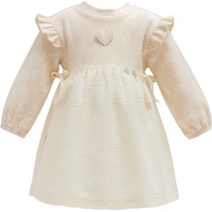 Дитяча сукня Caramell серія Tiny lace, бежева (ELB1889)